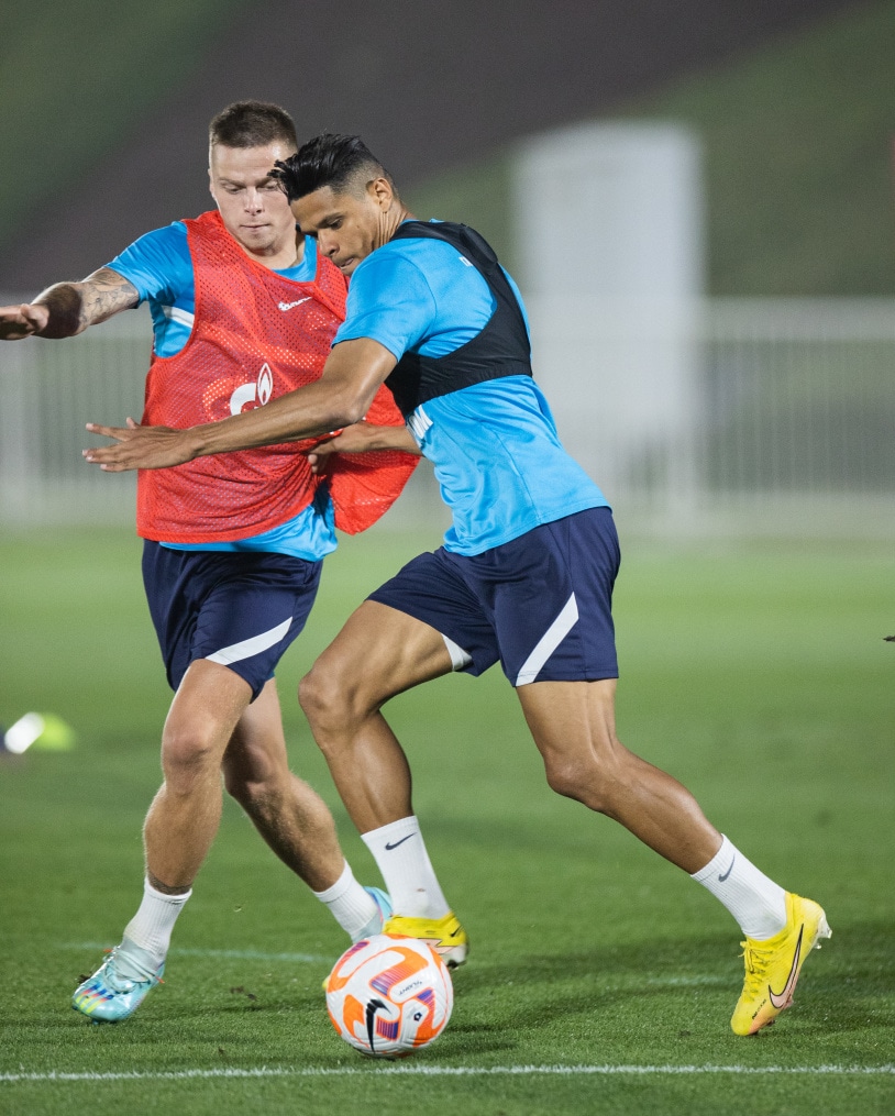 «Газпром»-тренировочные сборы в Катаре: 17 января, вечерняя тренировка