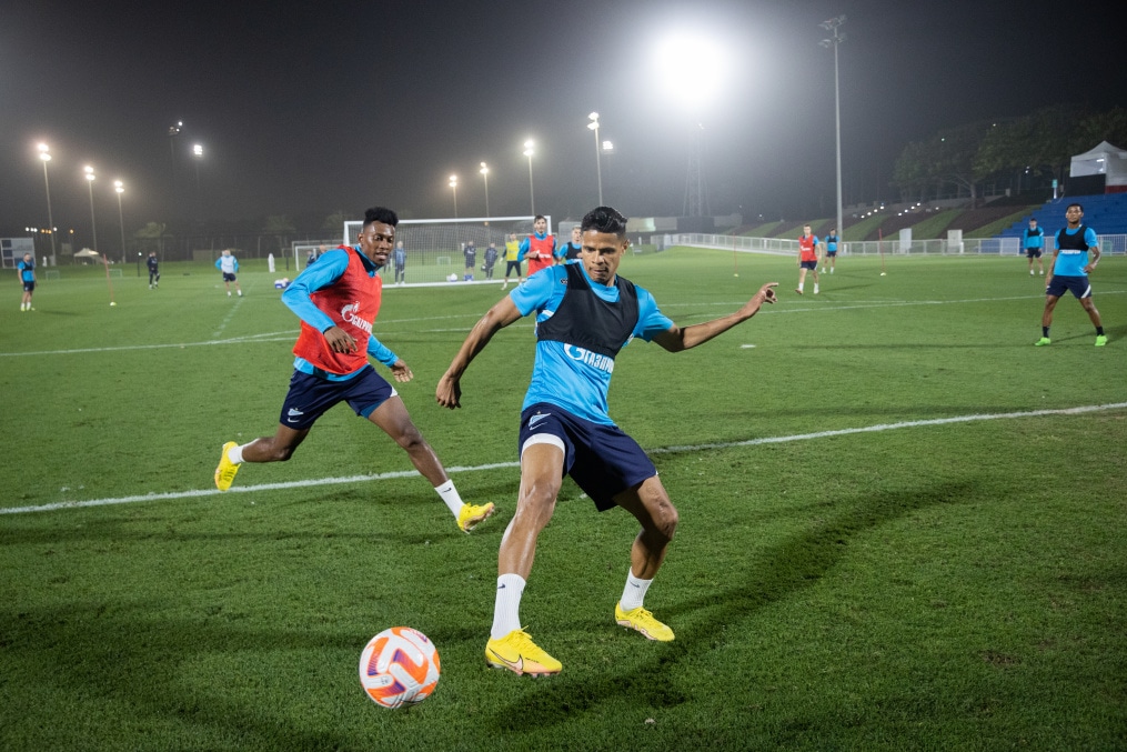 «Газпром»-тренировочные сборы в Катаре: 17 января, вечерняя тренировка