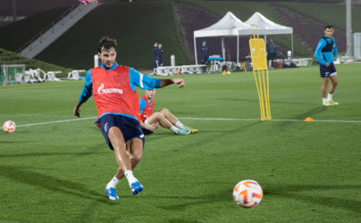 «Газпром»-тренировочные сборы в Катаре: 17 января, вечерняя тренировка