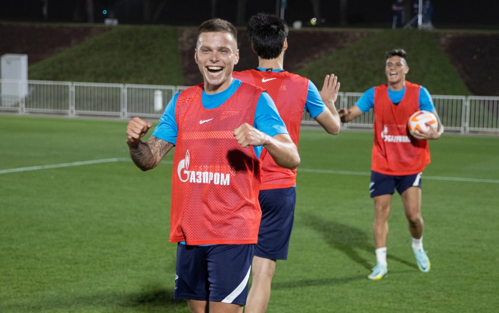 «Газпром»-тренировочные сборы в Катаре: 17 января, вечерняя тренировка