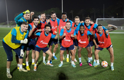 «Газпром»-тренировочные сборы в Катаре: 17 января, вечерняя тренировка