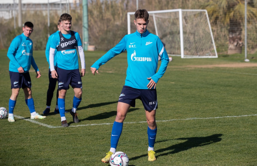 Учебно-тренировочные сборы команды «Зенит» U-19 в Турции, тренировка 31 января