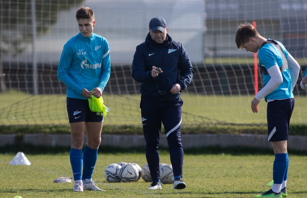 Учебно-тренировочные сборы команды «Зенит» U-19 в Турции, тренировка 31 января