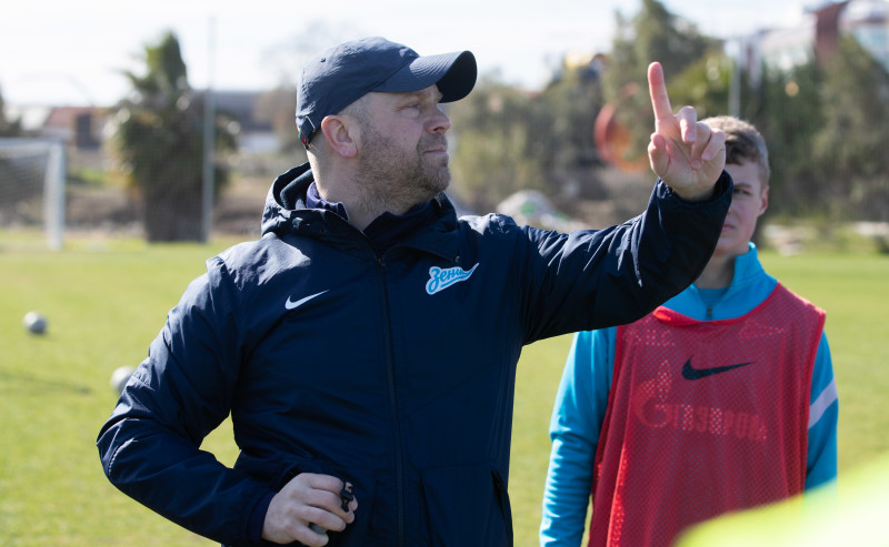 Учебно-тренировочные сборы команды «Зенит» U-19 в Турции, тренировка 31 января