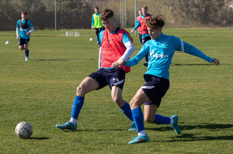 Учебно-тренировочные сборы команды «Зенит» U-19 в Турции, тренировка 31 января