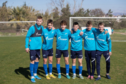 Учебно-тренировочные сборы команды «Зенит» U-19 в Турции, тренировка 31 января