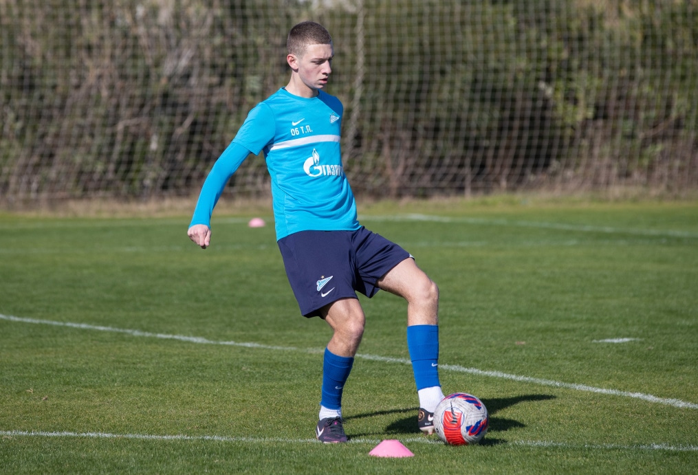 Учебно-тренировочные сборы команды «Зенит» U-18 в Турции, тренировка 31 января