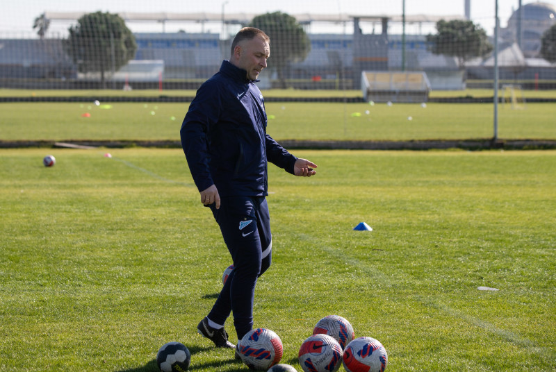 Учебно-тренировочные сборы команды «Зенит» U-18 в Турции, тренировка 31 января