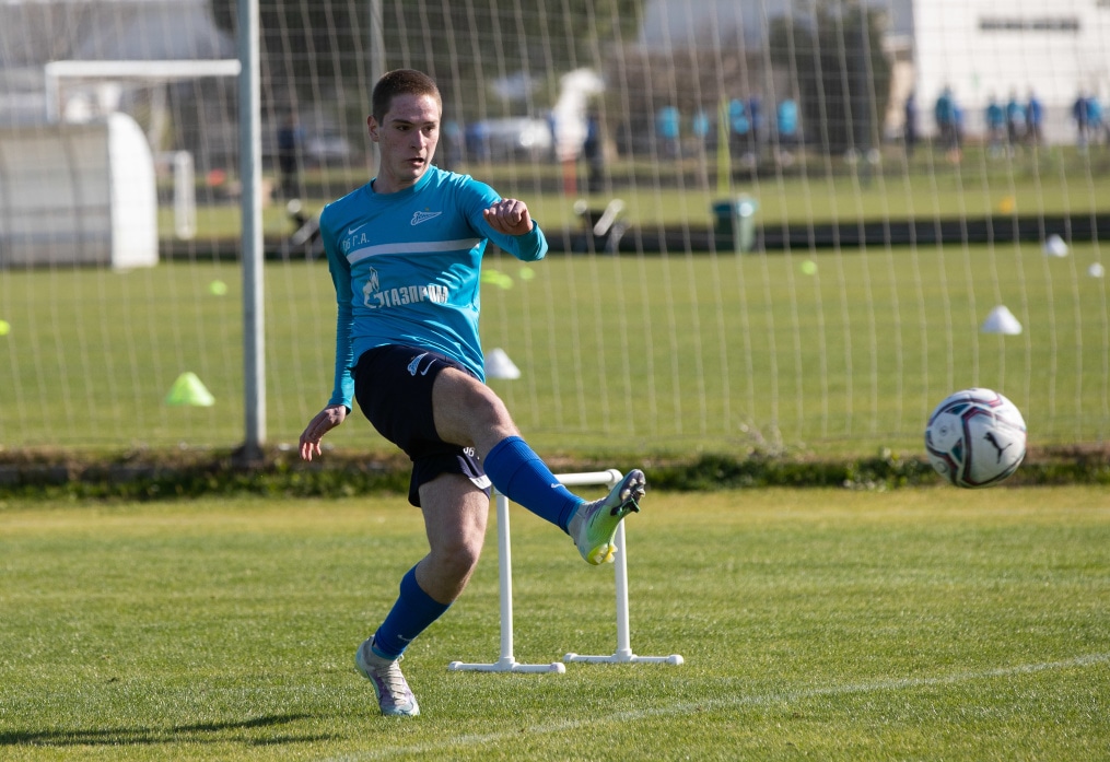 Учебно-тренировочные сборы команды «Зенит» U-18 в Турции, тренировка 31 января