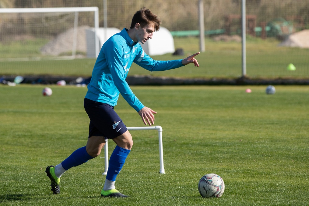 Учебно-тренировочные сборы команды «Зенит» U-18 в Турции, тренировка 31 января