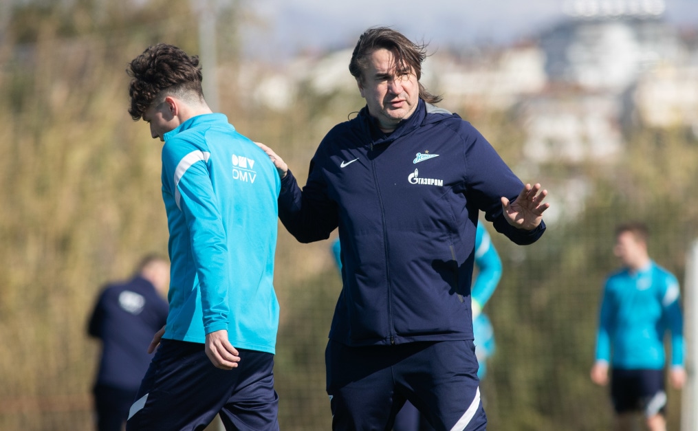 Учебно-тренировочные сборы команды «Зенит» U-18 в Турции, тренировка 31 января