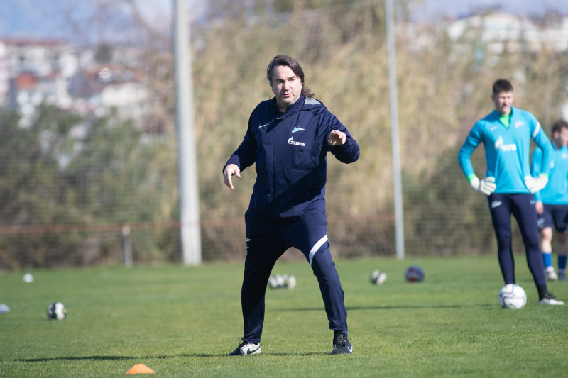 Учебно-тренировочные сборы команды «Зенит» U-18 в Турции, тренировка 31 января