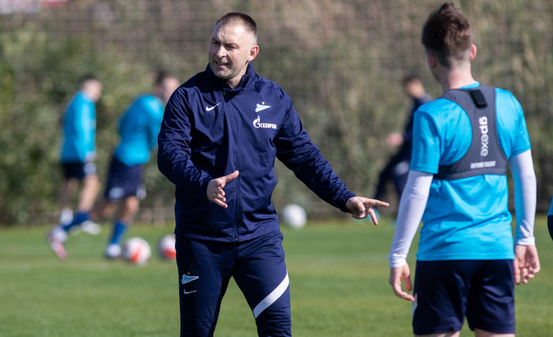 Учебно-тренировочные сборы команды «Зенит» U-18 в Турции, тренировка 31 января