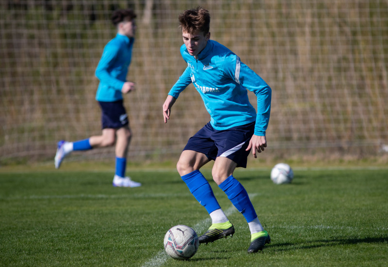 Учебно-тренировочные сборы команды «Зенит» U-18 в Турции, тренировка 31 января