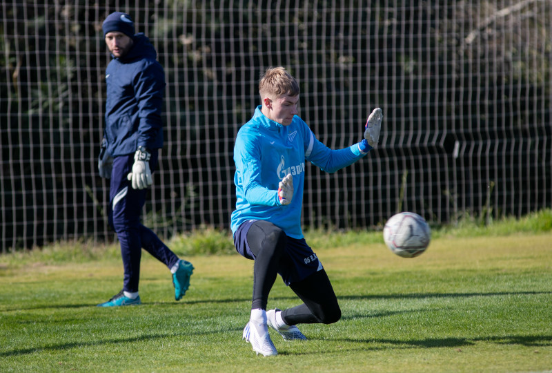 Учебно-тренировочные сборы команды «Зенит» U-18 в Турции, тренировка 31 января