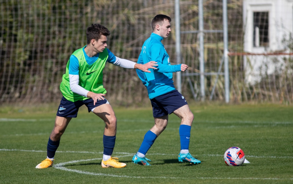 Учебно-тренировочные сборы команды «Зенит» U-18 в Турции, тренировка 31 января