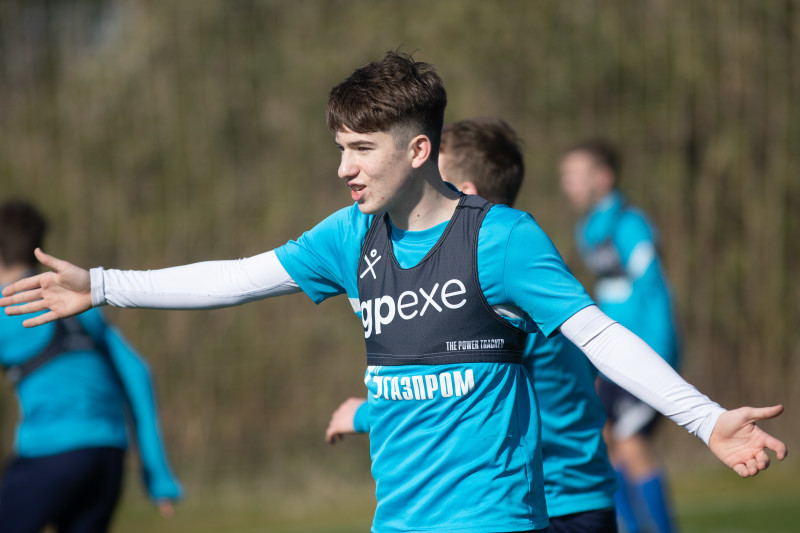 Учебно-тренировочные сборы команды «Зенит» U-18 в Турции, тренировка 31 января