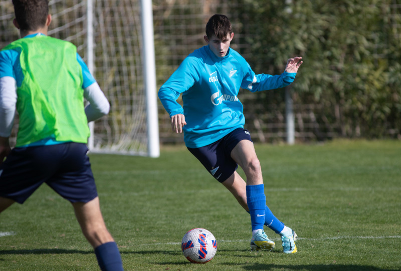 Учебно-тренировочные сборы команды «Зенит» U-18 в Турции, тренировка 31 января