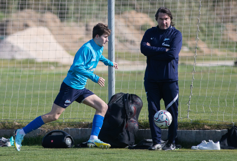 Учебно-тренировочные сборы команды «Зенит» U-18 в Турции, тренировка 31 января