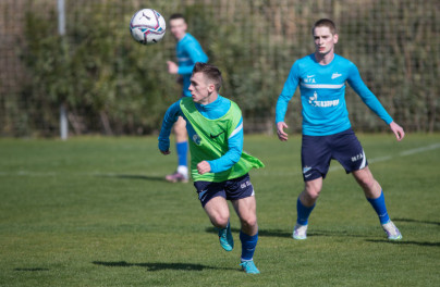 Учебно-тренировочные сборы команды «Зенит» U-18 в Турции, тренировка 31 января