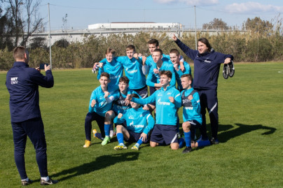 Учебно-тренировочные сборы команды «Зенит» U-18 в Турции, тренировка 31 января