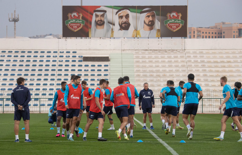 «Газпром» — тренировочные сборы в Дубае, 2 февраля: вечерняя тренировка