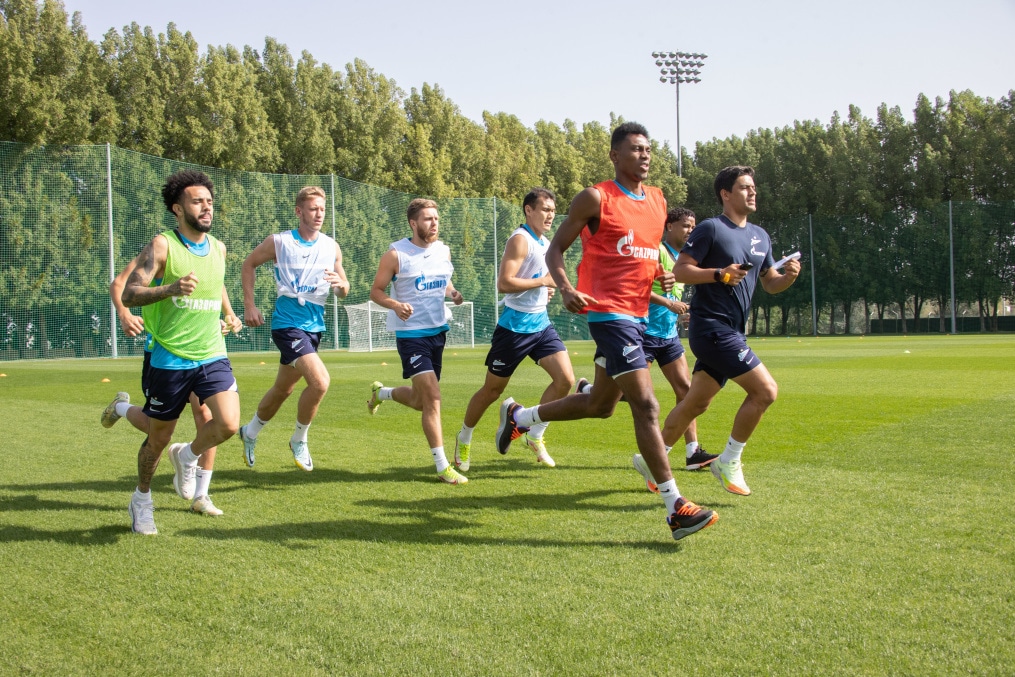 «Газпром» — тренировочные сборы в Дубае, 3 февраля: утренняя тренировка