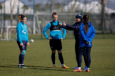 «Газпром»-тренировочные сборы женской  команды «Зенит» в Турции: 6 февраля, утренняя тренировка