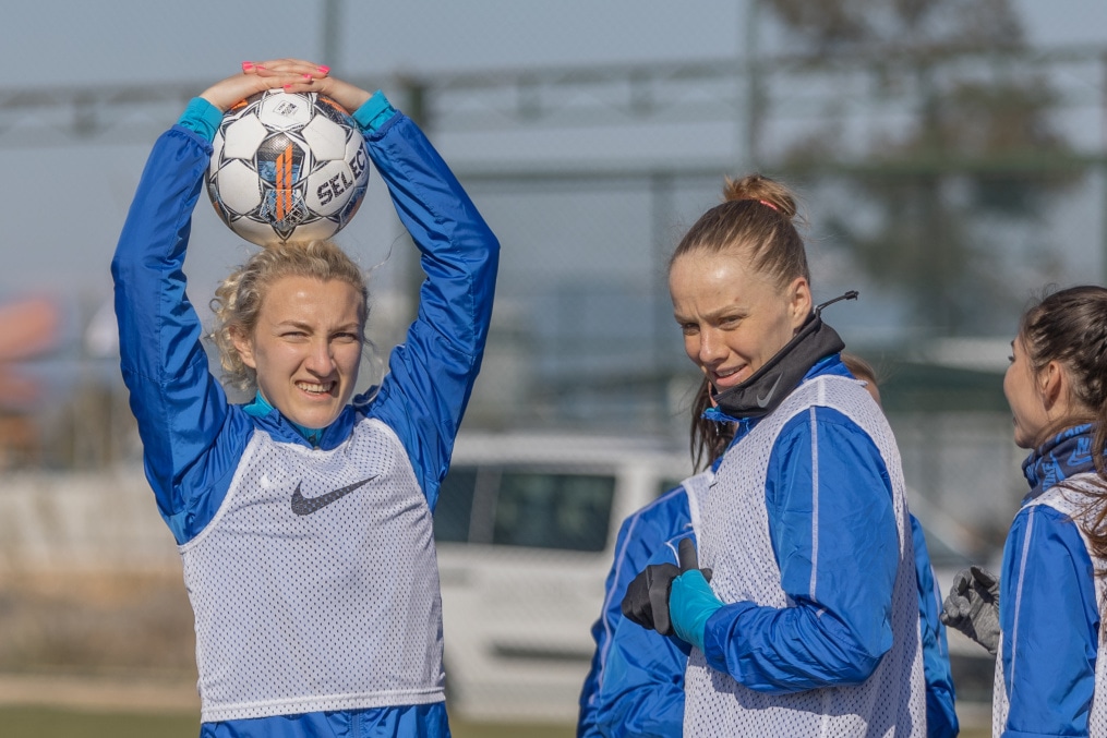 «Газпром»-тренировочные сборы женской  команды «Зенит» в Турции: 9 февраля, утренняя тренировка