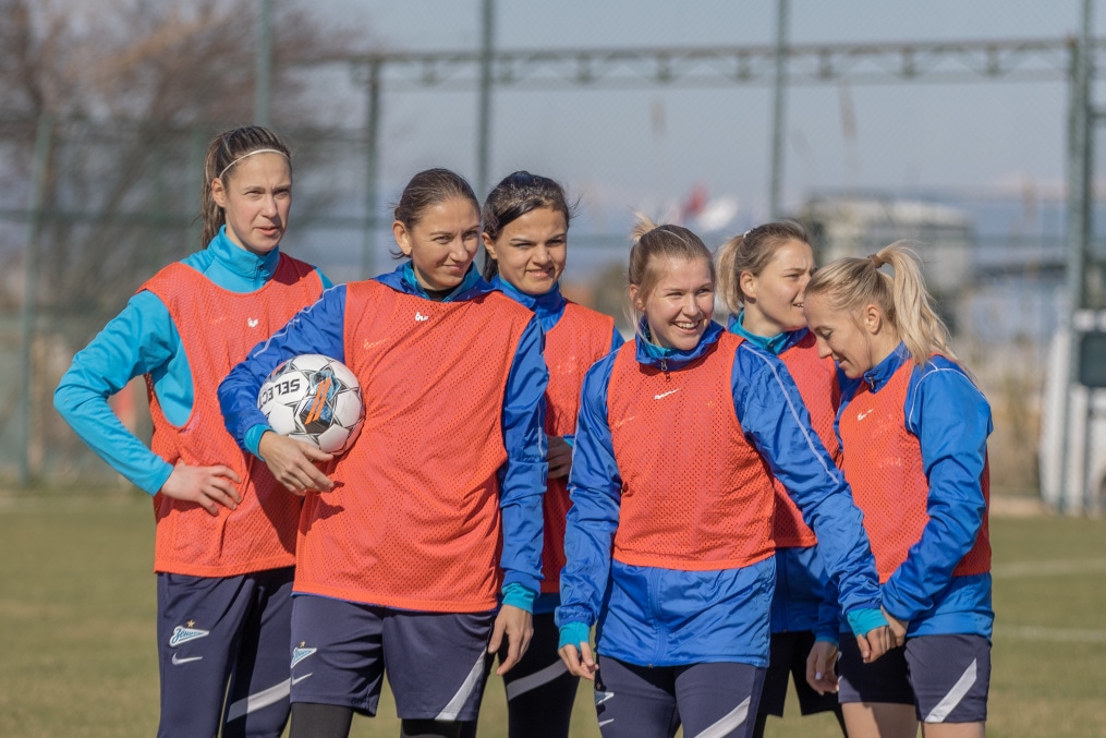 «Газпром»-тренировочные сборы женской  команды «Зенит» в Турции: 9 февраля, утренняя тренировка