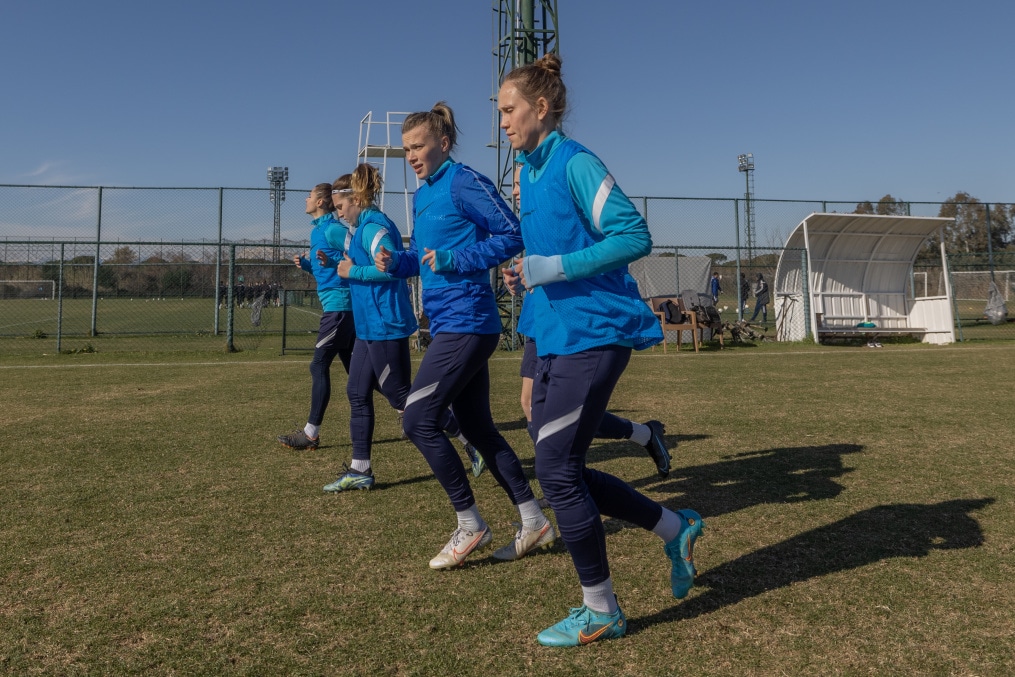 «Газпром»-тренировочные сборы женской  команды «Зенит» в Турции: 9 февраля, утренняя тренировка