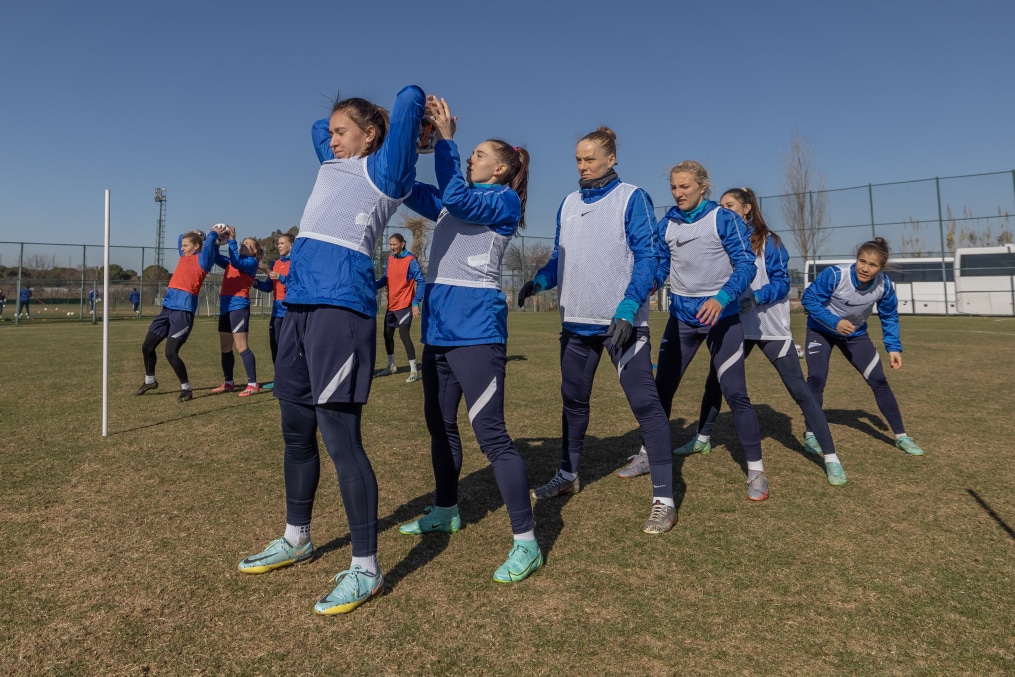 «Газпром»-тренировочные сборы женской  команды «Зенит» в Турции: 9 февраля, утренняя тренировка