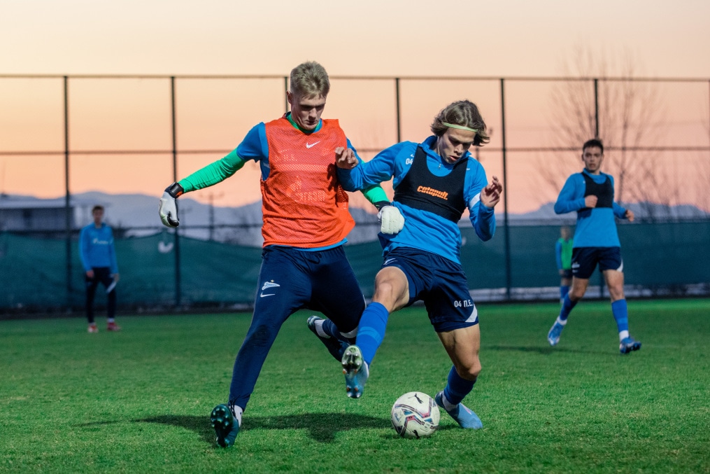 Вторые учебно-тренировочные сборы «Зенита»-м в Турции: 14 февраля, вечерняя тренировка