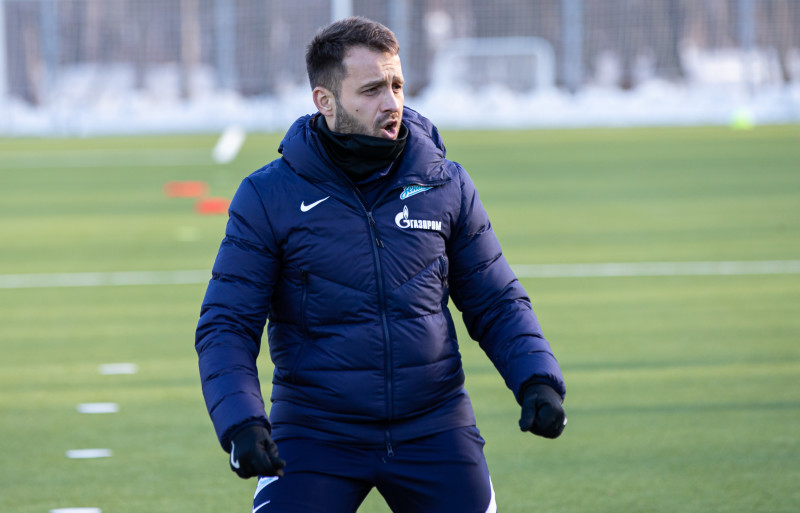 Тренировка женской команды «Зенит» в Удельном парке