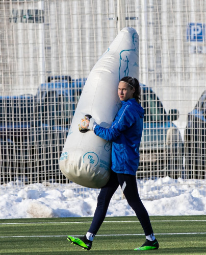 Тренировка женской команды «Зенит» в Удельном парке