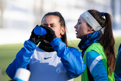 Тренировка женской команды «Зенит» в Удельном парке