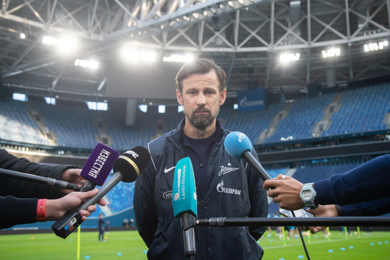 Пресс-брифинг Сергея Семака перед матчем с «Пари НН»