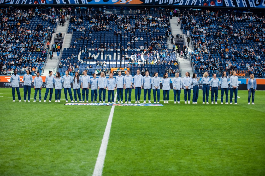 Презентация женской команды «Зенит» сезона-2023 на «Газпром Арене»