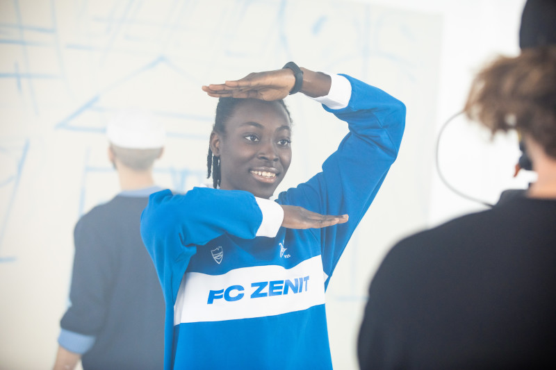 Съемки имиджевого видео к старту сезона женской команды «Зенит»