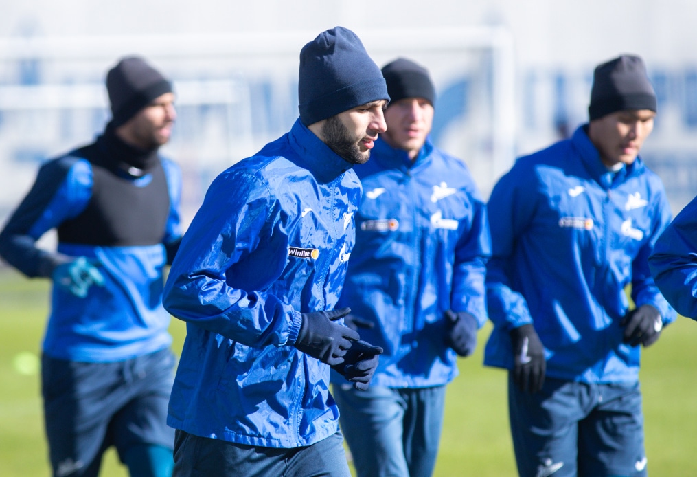 Открытая тренировка «Зенита» перед матчем с ЦСКА