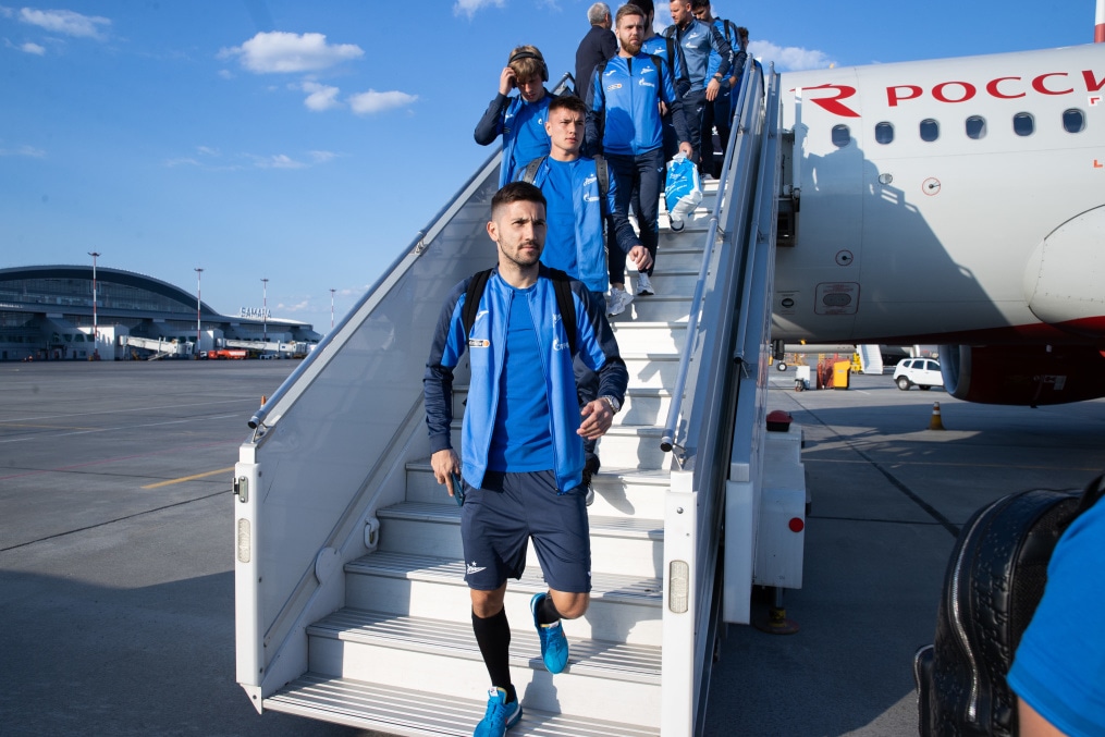 Вылет «Зенита» на матч с «Крыльями Советов»