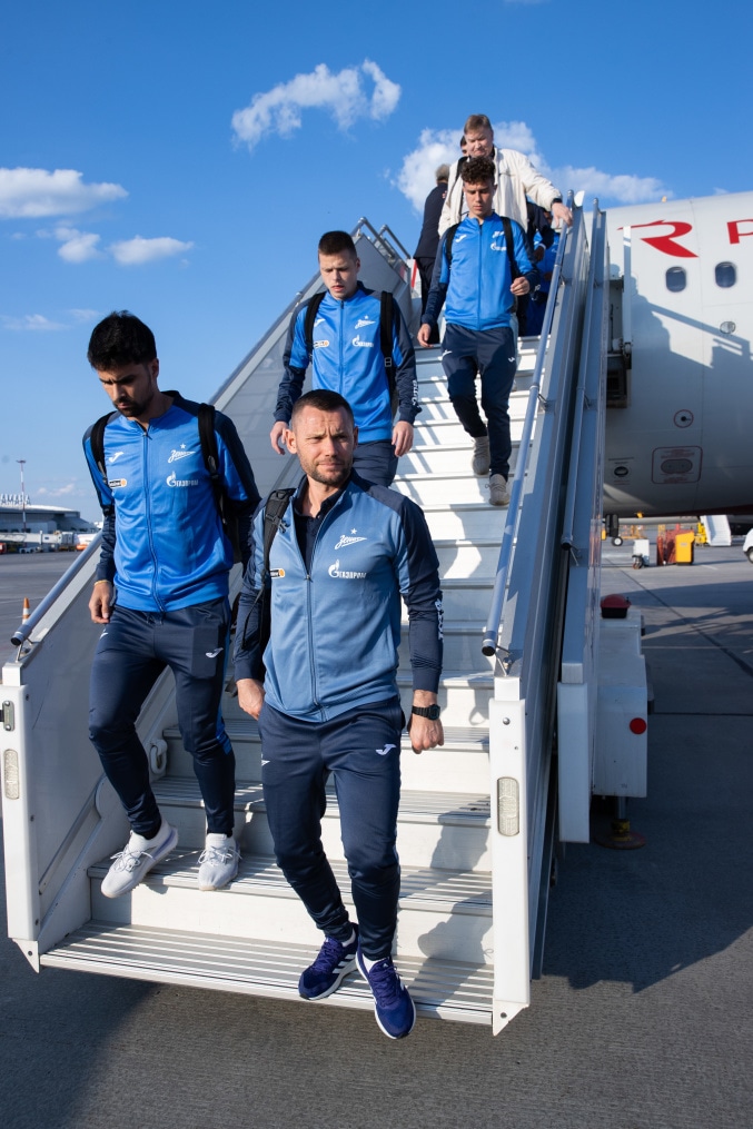 Вылет «Зенита» на матч с «Крыльями Советов»