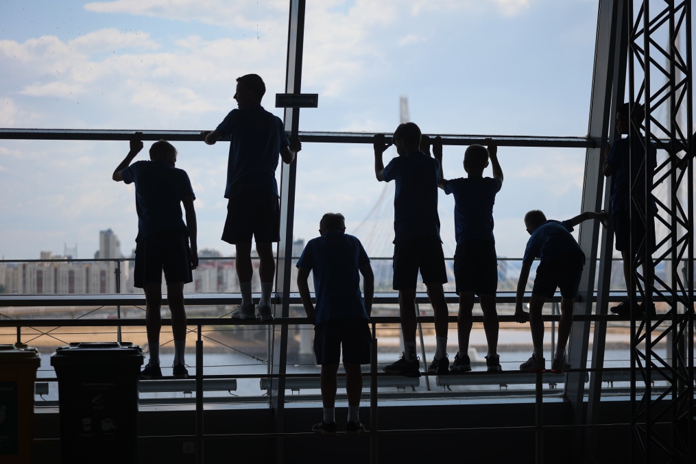 Воспитанники «Газпром»-Академии посетили «Газпром Арену»