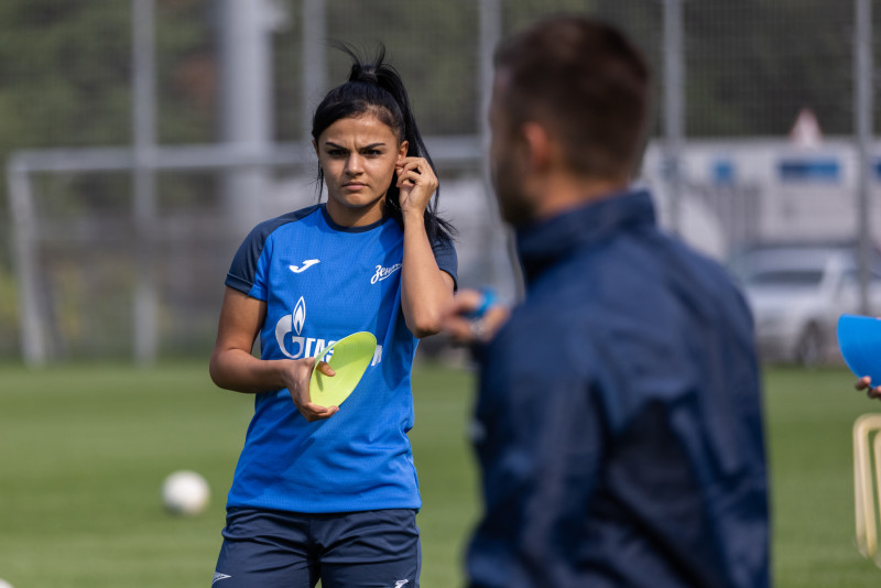 Тренировка женской команды «Зенит»