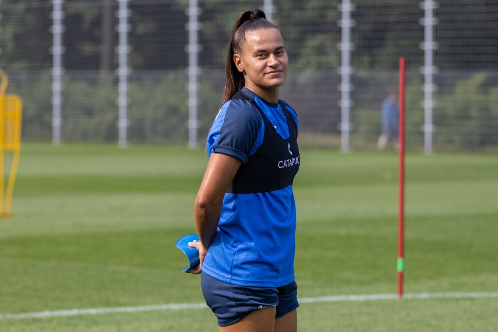 Тренировка женской команды «Зенит»