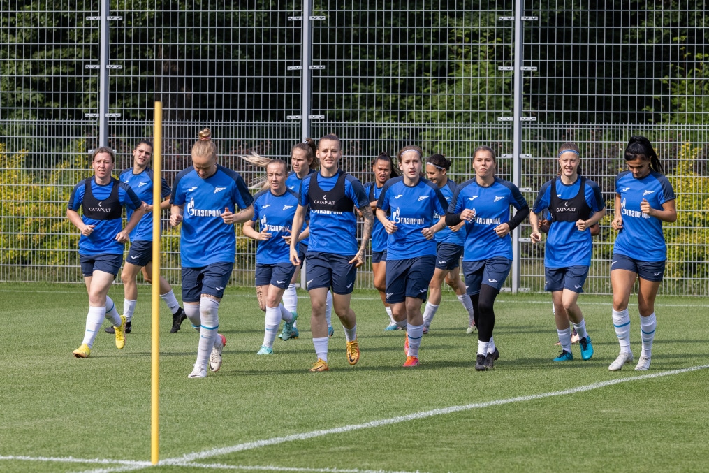 Тренировка женской команды «Зенит»