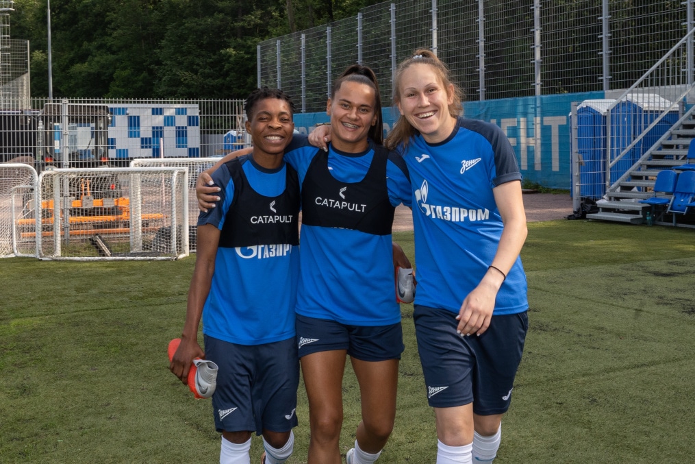 Тренировка женской команды «Зенит»