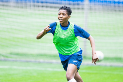 Тренировка женской команды «Зенит» в Удельном парке