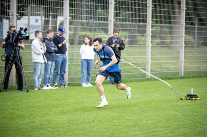 Тренировка «Зенита» перед матчем с «Фенербахче»