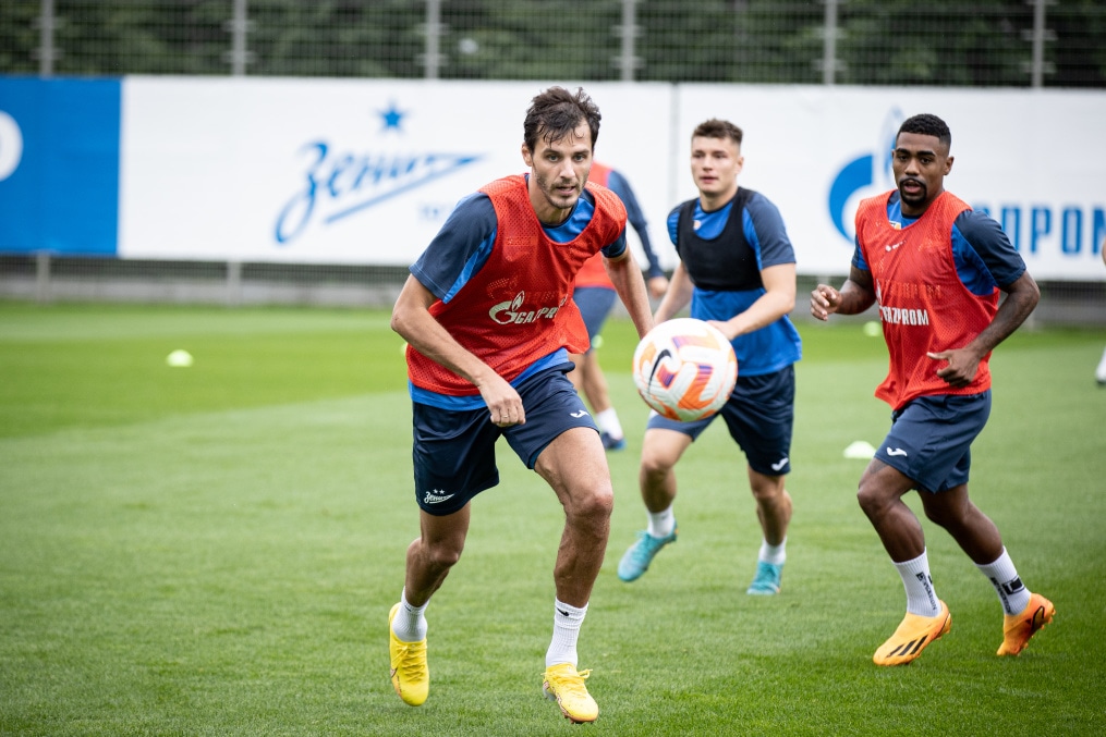 Тренировка «Зенита» перед матчем с «Фенербахче»